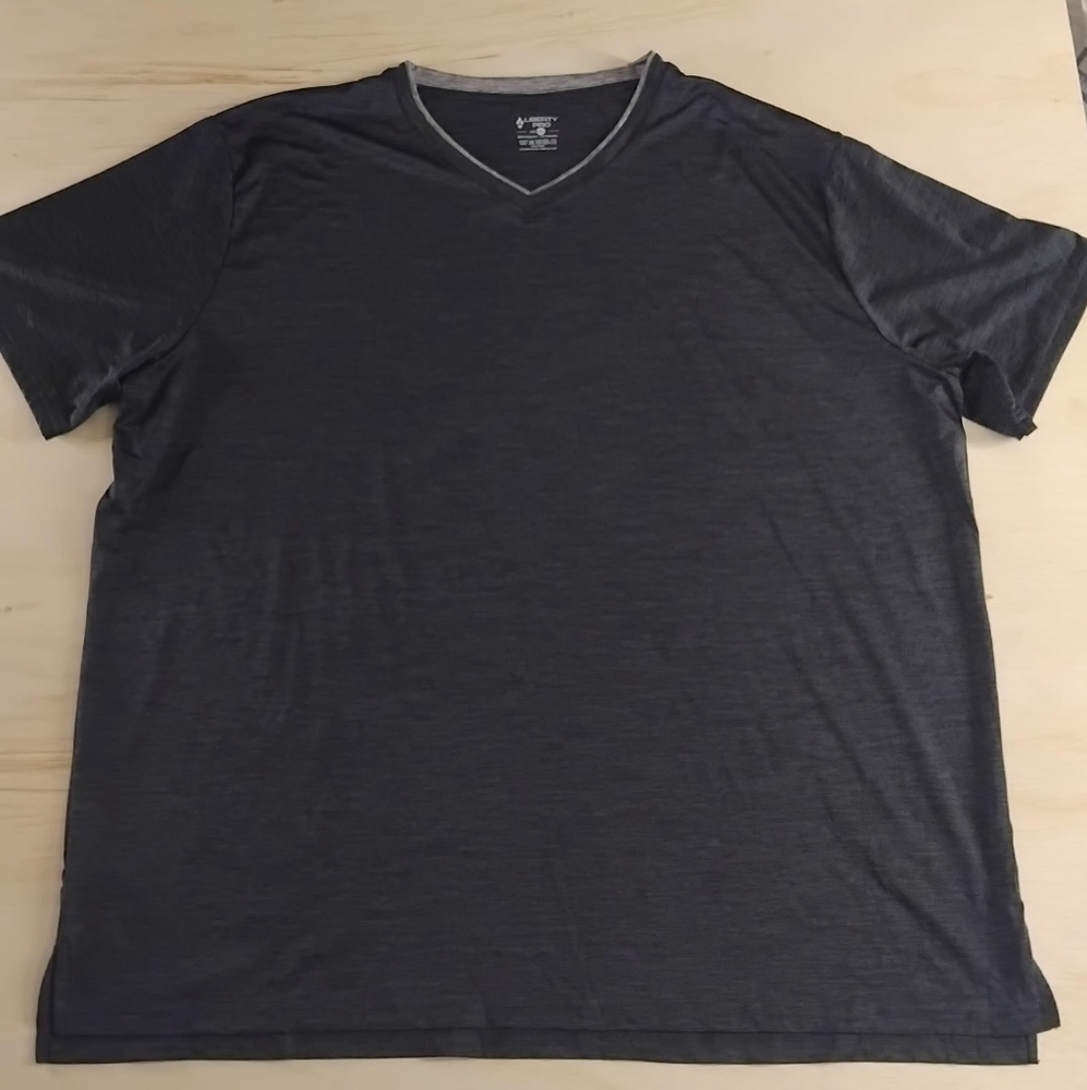 Liberty Pro Gray Short Sleeve Tee Casual Comfort 4XL.  #C